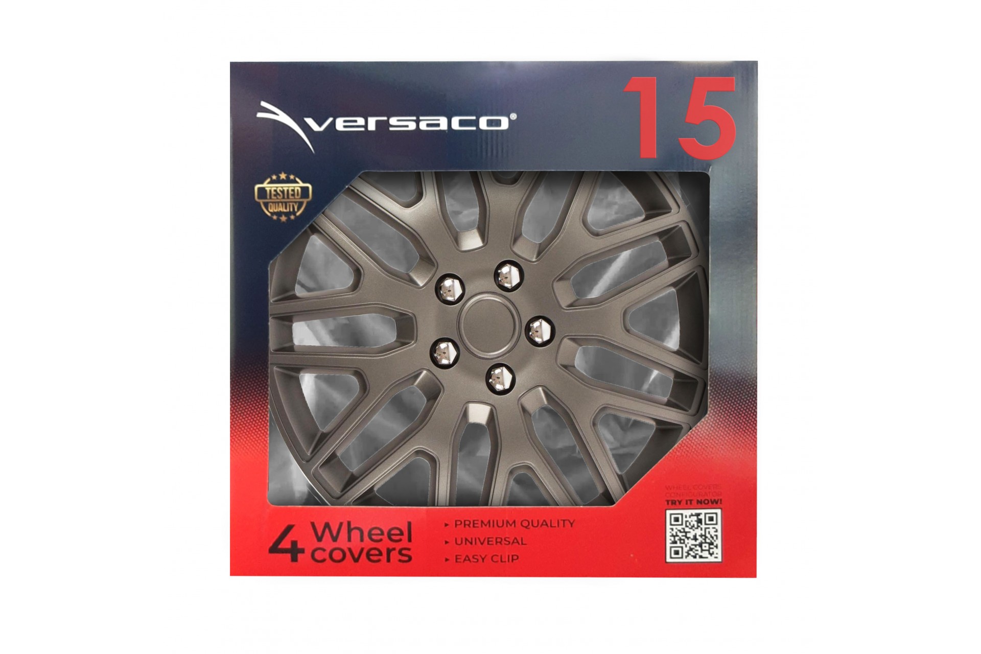 Amio - ΤΑΣΙΑ 15" DAKAR NC ΑΝΘΡΑΚΙ - ΣΕΤ 4ΤΕΜ ΣΕ KOYTI (8286/AM)