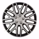 Amio - ΤΑΣΙΑ 15" DAKAR NC ΑΣΗΜΙ/ΜΑΥΡΟ - ΣΕΤ 4ΤΕΜ ΣΕ KOYTI (8507/AM)
