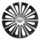 Amio - ΤΑΣΙΑ 16" HUBCAP TREND SILVER BLACK - ΣΕΤ ΣΕ ΚΟΥΤΙ - 4 ΤΕΜ. (6858/AM)
