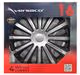 Amio - ΤΑΣΙΑ 16" HUBCAP TREND SILVER BLACK - ΣΕΤ ΣΕ ΚΟΥΤΙ - 4 ΤΕΜ. (6858/AM)
