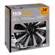 Lampa - Σετ Τάσια Αυτοκινήτου 14’’ Kojin Carbon TECH-ONE από υλικό ABS Ασημί / Μαύρο - 4 TEM (L3147.8)