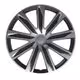 Lampa - Σετ Τάσια Αυτοκινήτου 14’’ Raze Silver/Black από υλικό ABS σε Ασημί με Μαύρο Χρώμα - 4 TEM (L3149.1)