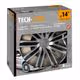 Lampa - Σετ Τάσια Αυτοκινήτου 14’’ Raze Silver/Black από υλικό ABS σε Ασημί με Μαύρο Χρώμα - 4 TEM (L3149.1)