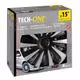 Lampa - Σετ Τάσια Αυτοκινήτου 15’’ Kojin Carbon TECH-ONE από υλικό ABS Ασημί / Μαύρο - 4 TEM (L3147.9)