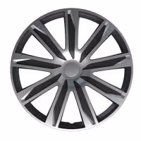 Lampa - Σετ Τάσια Αυτοκινήτου 15’’ Raze Silver/Black από υλικό ABS σε Ασημί με Μαύρο Χρώμα - 4 TEM (L3149.2)