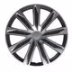 Lampa - Σετ Τάσια Αυτοκινήτου 15’’ Raze Silver/Black από υλικό ABS σε Ασημί με Μαύρο Χρώμα - 4 TEM (L3149.2)