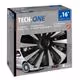 Lampa - Σετ Τάσια Αυτοκινήτου 16’’ Kojin Carbon TECH-ONE από υλικό ABS Ασημί / Μαύρο - 4 TEM (L3148.0)