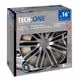 Lampa - Σετ Τάσια Αυτοκινήτου 16’’ Raze Silver/Black από υλικό ABS σε Ασημί με Μαύρο Χρώμα - 4 TEM (L3149.3)
