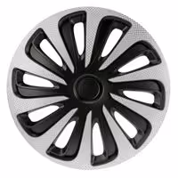 Lampa - Τάσι Αυτοκινήτου 13’’ Kojin Carbon TECH-ONE από υλικό ABS Ασημί / Μαύρο - 1 TEM (L3147.1)
