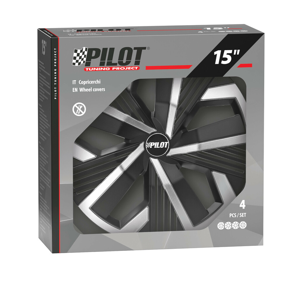 Lampa - Τάσια Blade Runner διάσταση 15'' χρώμα μαύρα/ασήμι για Επιβατικά Αυτοκίνητα - 1 σετ (L3167.2)