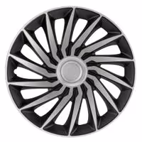 Lampa - Τάσια Tokyo Silver/Black 14'' Tech-One σε Μαύρο/Ασημί Χρώμα για Σιδερένιες Ζάντες Αυτοκινήτου από ABS - Σετ 4 Τεμ. (L3146.1)