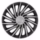 Lampa - Τάσια Tokyo Silver/Black 14'' Tech-One σε Μαύρο/Ασημί Χρώμα για Σιδερένιες Ζάντες Αυτοκινήτου από ABS - Σετ 4 Τεμ. (L3146.1)