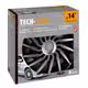 Lampa - Τάσια Tokyo Silver/Black 14'' Tech-One σε Μαύρο/Ασημί Χρώμα για Σιδερένιες Ζάντες Αυτοκινήτου από ABS - Σετ 4 Τεμ. (L3146.1)