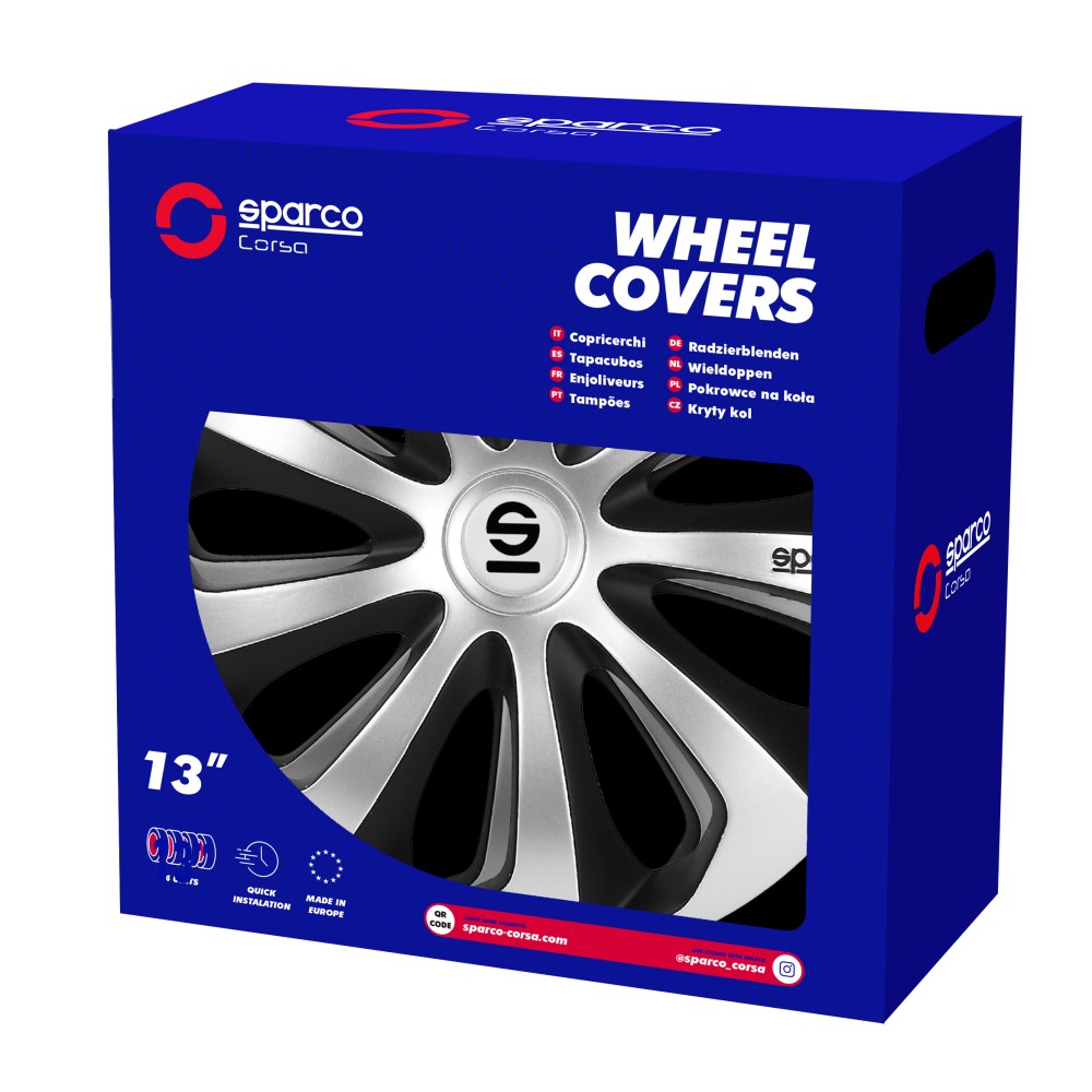 Τάσια SPARCO Sicilia 13" (Ασημί - Μαύρο)