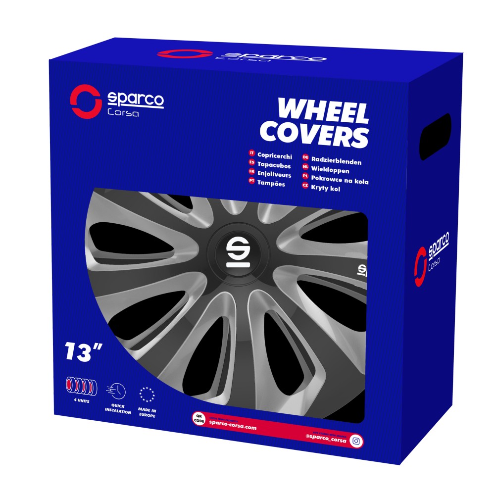 Τάσια SPARCO Sicilia 13" (Μαύρο - Ασημί)
