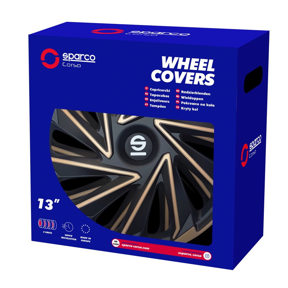 Τάσια SPARCO Varese 16" (Μαύρο - Χρυσό)