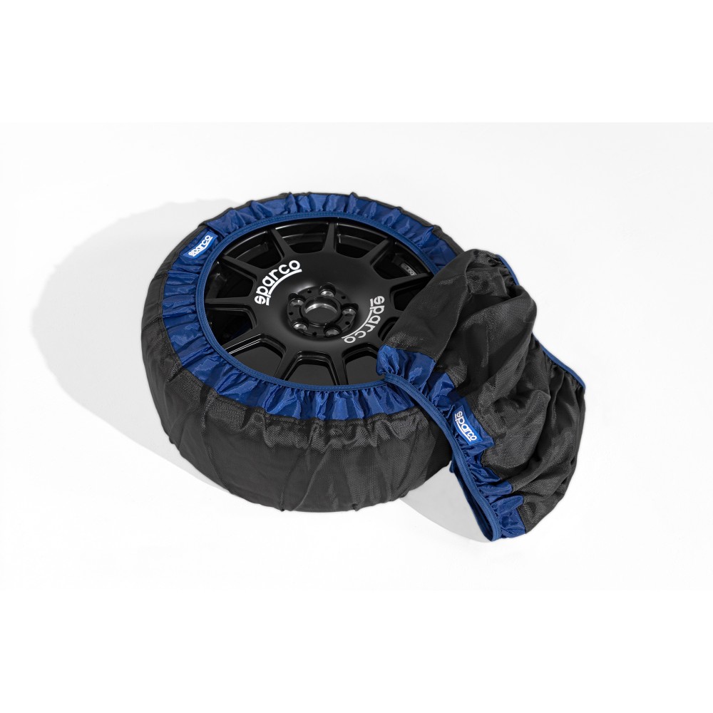 Αλυσίδες Αυτοκινήτου-Πανί Small Μαύρες με μπλε γραμμή 2τμχ Sparco