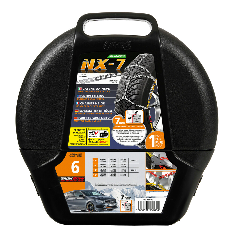 ΑΛΥΣΙΔΕΣ ΧΙΟΝΙΟΥ NX-7 7/9MM GR6 ΔΙΠΛΟΥ ΠΑΧΟΥΣ (ΕΣΩΤΕΡΙΚΑ 7mm + ΕΞΩΤΕΡΙΚΑ 9mm) LAMPA - 2 ΤΕΜ.