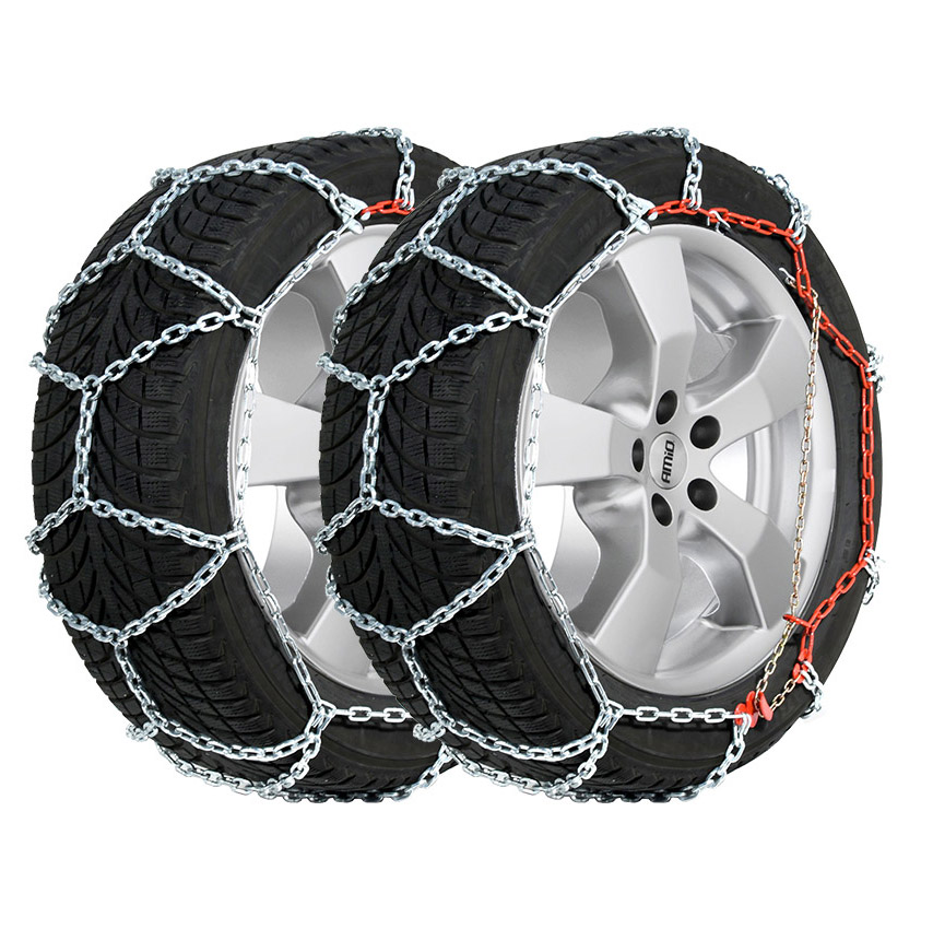 Amio - Αλυσίδες Χιονιού 4x4 16mm KB-245 για Ισχυρή Πρόσφυση και Απόλυτο Έλεγχο σε Χειμερινές Συνθήκες ιδανικές για SUV & Βαρέως Τύπου Οχήματα έως 7500kg - 1 Σετ (02122/AM)