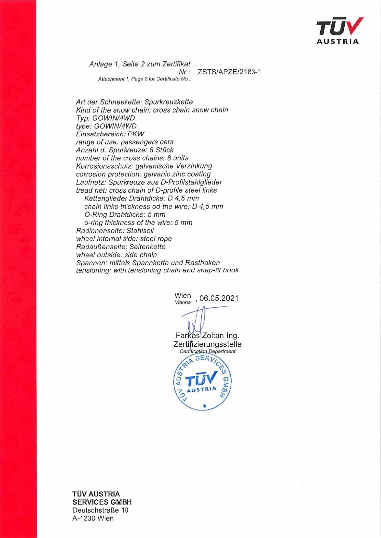 Amio - Σετ Αλυσίδων Χιονιού 4x4 16mm με Ασύμμετρο Ρομβοειδές Σχέδιο για Μέγιστη Πρόσφυση σε SUV και Βαρέως Τύπου Οχήματα έως 7500kg - 1 Σετ (02125/AM)
