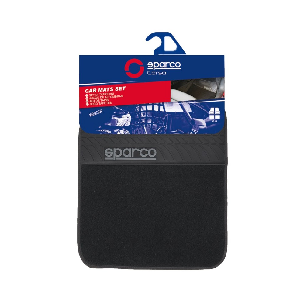 Μοκέτα SPARCO Μαύρο Με Λάστιχο