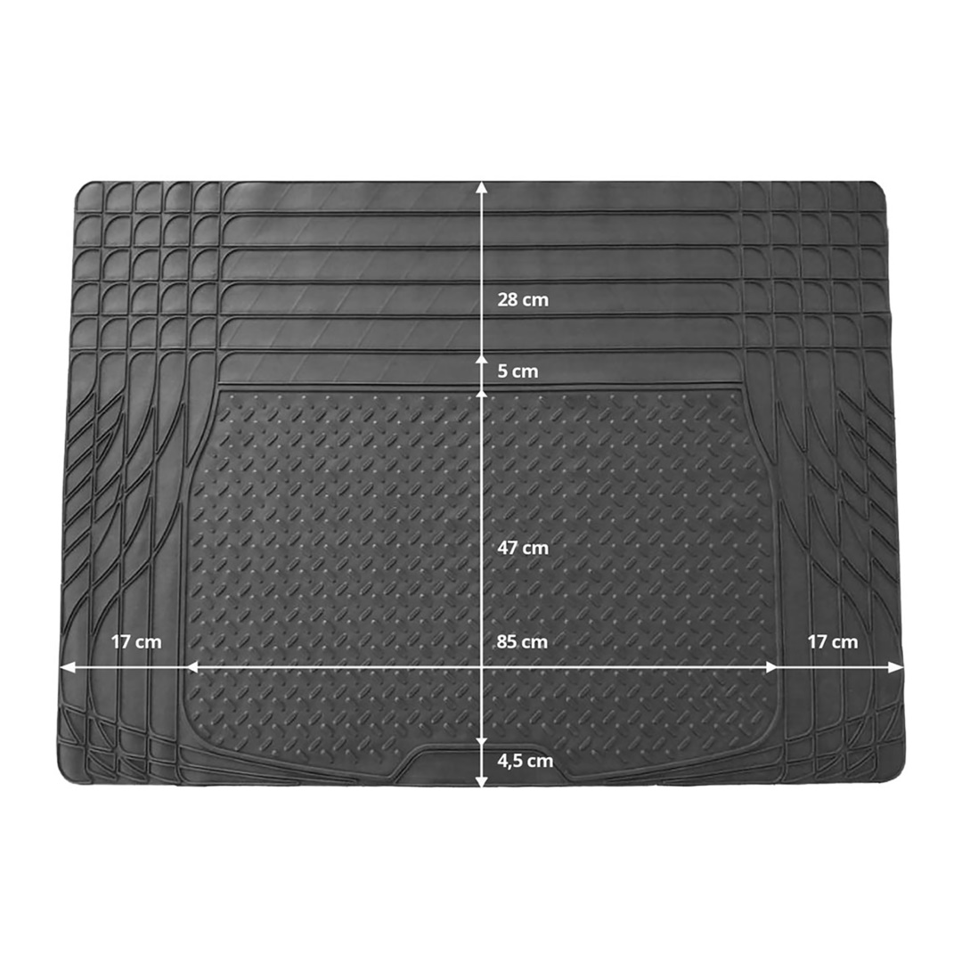Πατάκι AMiO TM01 Πορτ-Μπαγκάζ (120cm x 80cm/Λάστιχο/Μαύρο)