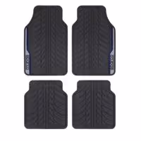 Πατάκια Αυτοκινήτου Λαστιχένια μαύρο-μπλέ γραμμή 4τμχ Sparco