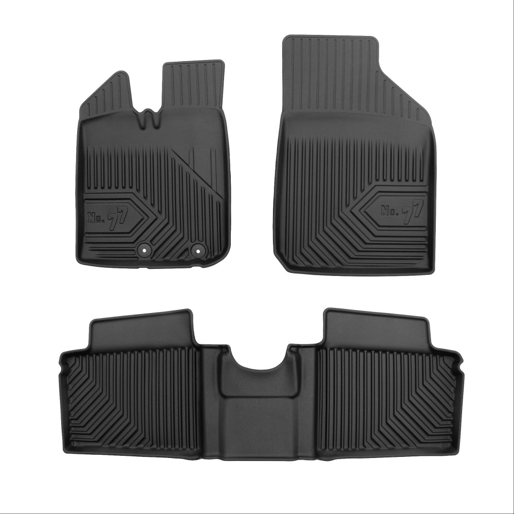 Πατάκια Αυτοκινήτου No77 Σκαφάκια για Dacia Spring 2021-> 4τμχ Frogum