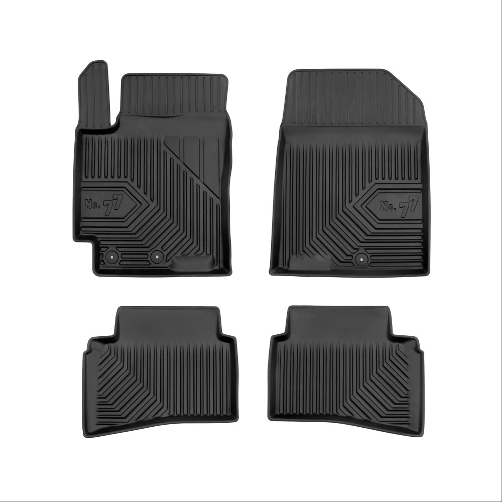 Πατάκια Αυτοκινήτου No77 Σκαφάκια για Kia Rio (Pre-facelift) 2016-2020 Kia Stonic 2017-> 4τμχ Frogum