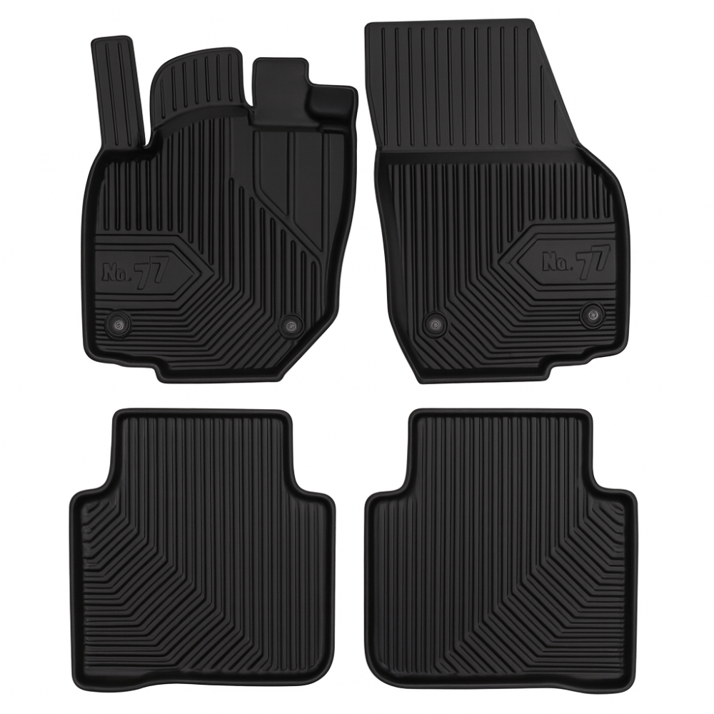 Πατάκια Αυτοκινήτου No77 Σκαφάκια για Skoda Kodiaq II  SUV 2024-> 4τμχ Frogum