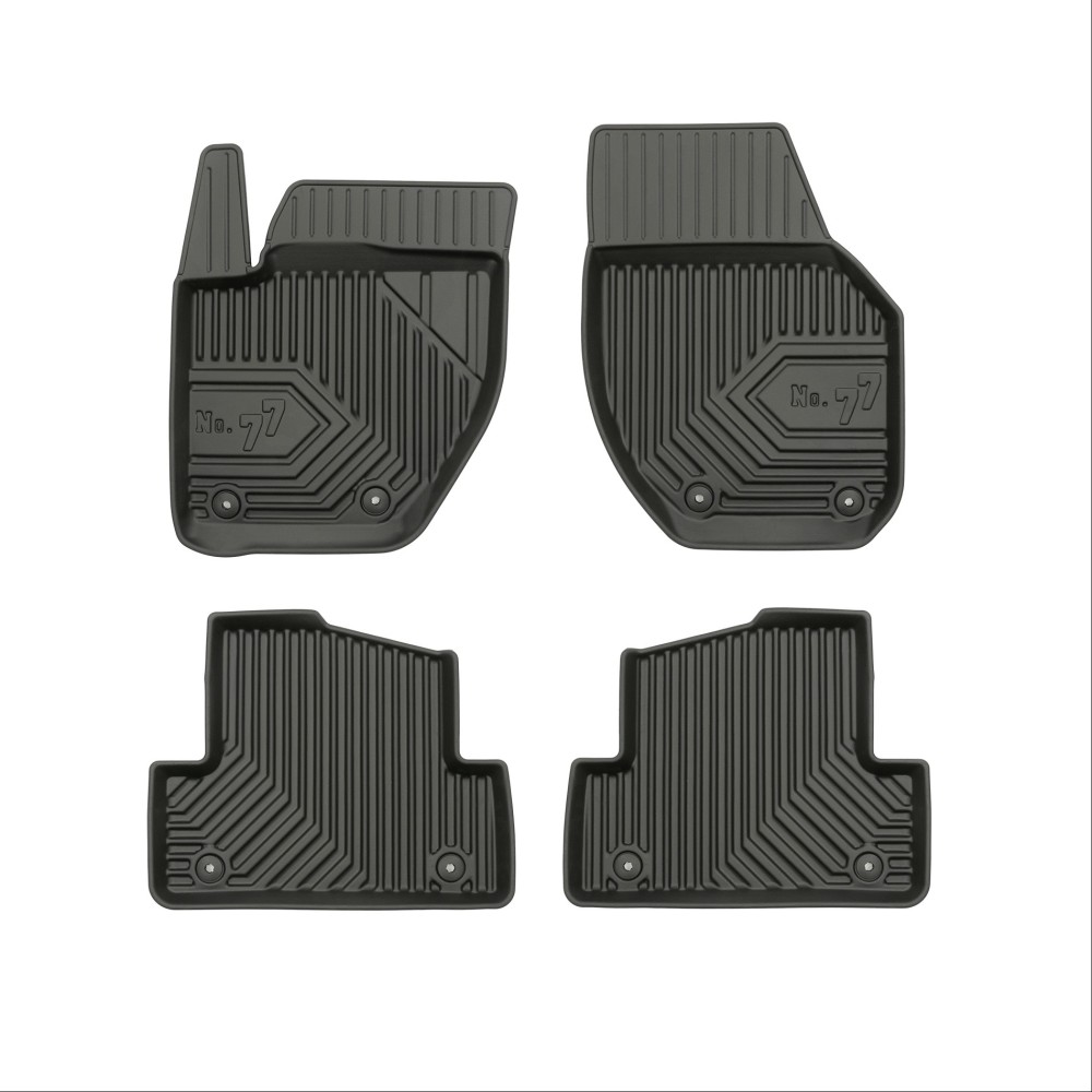 Πατάκια Αυτοκινήτου No77 Σκαφάκια για Volvo V40 2012-2019 4τμχ Frogum