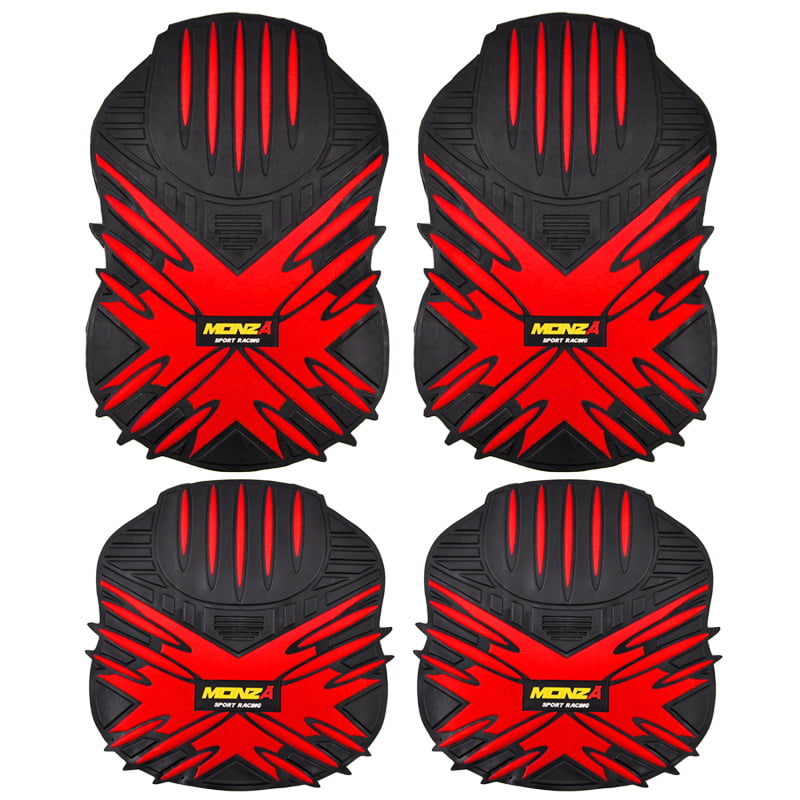 ΠΑΤΑΚΙΑ ΣΕΤ MONZA 4 ΤΜΧ - ΜΑΥΡΟ/ΚΟΚΚΙΝΟ