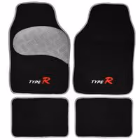 Σετ Πατάκια Type R Special (Μαύρο - Ασημί)