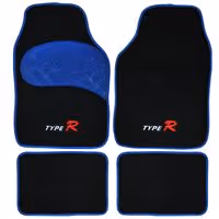 Σετ Πατάκια Type R Special (Μαύρο - Μπλε)
