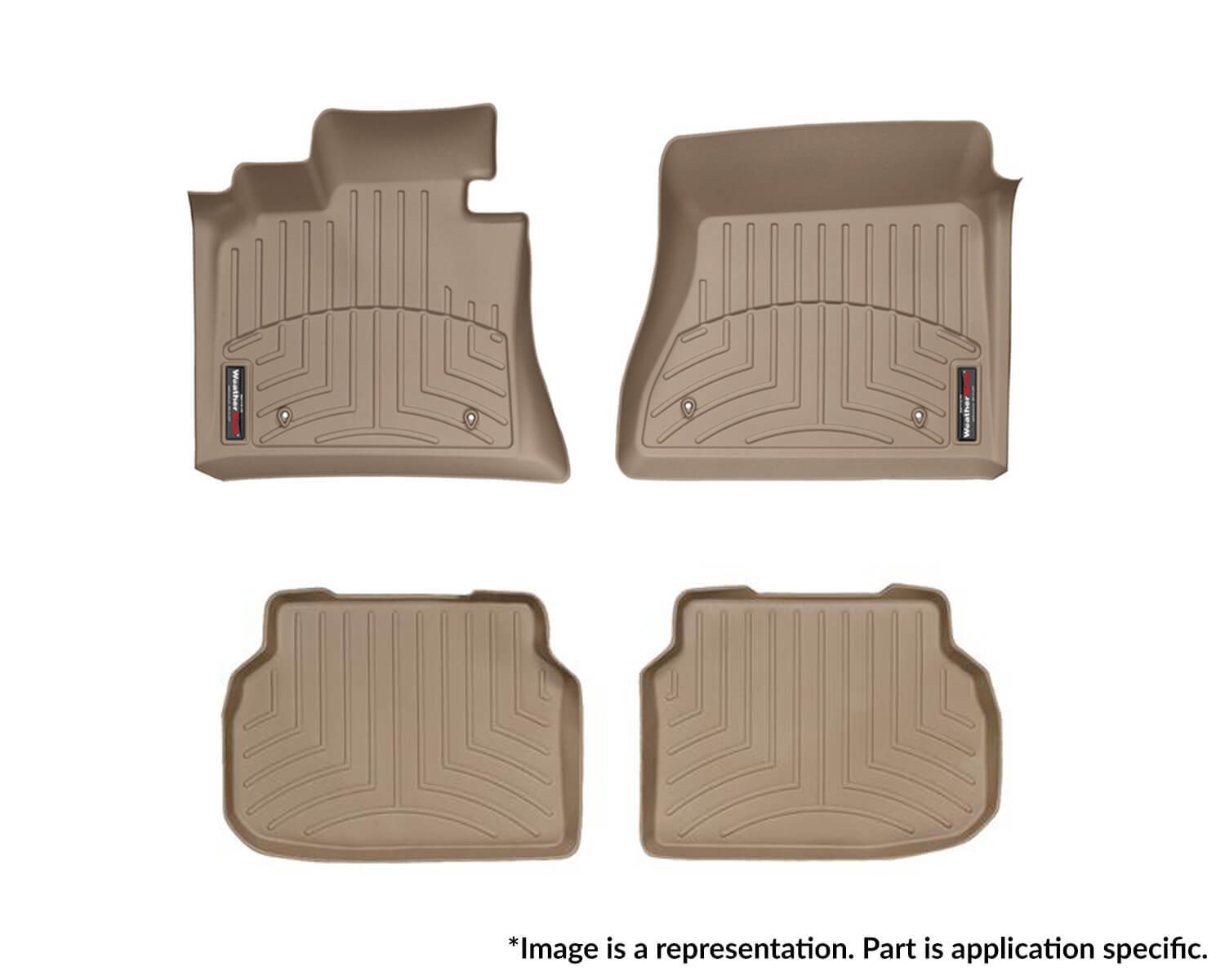 WeatherTech – Προστατευτικά Πατάκια Λάστιχο για Mercedes-Benz C-Class (W203) 05/2000 > 01/2007 4πορτο / Sedan για κορυφαία προστασία εσωτερικού με ανθεκτική κατασκευή παντός καιρού – 1 Σετ (45264-1-2/OTO)