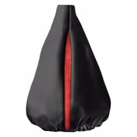 Φούσκα λεβιέ δέρμα μαύρη με κόκκινη γραμμή (26cm) 1τμχ Momo