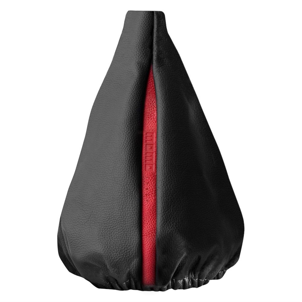 Φούσκα λεβιέ δέρμα μαύρη με κόκκινη γραμμή (26cm) 1τμχ Momo