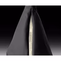 Φούσκα λεβιέ Quark δέρμα μαύρο με λευκή γραμμή (26cm) 1τμχ Momo