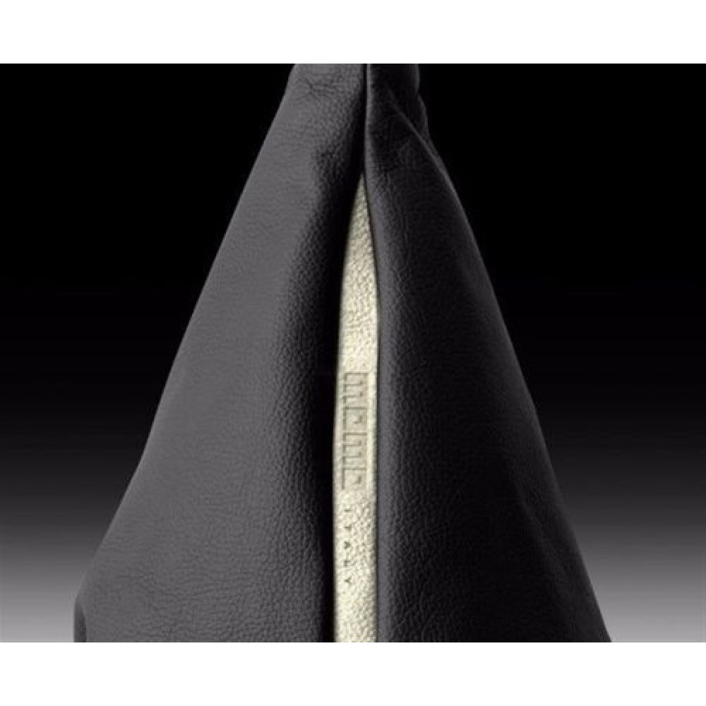 Φούσκα λεβιέ Quark δέρμα μαύρο με λευκή γραμμή (26cm) 1τμχ Momo