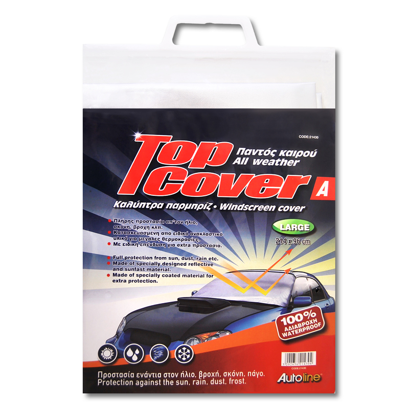 Ηλιοπροστασία TOP COVER  Παρμπρίζ / Εξωτερική (L - 214cm x 96cm)