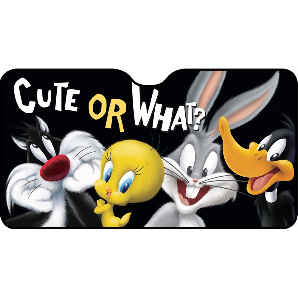 Αντιηλιακό Κουρτινάκι Παρμπρίζ Looney Tunes (Αλουμινίου / 70cm x 130cm)