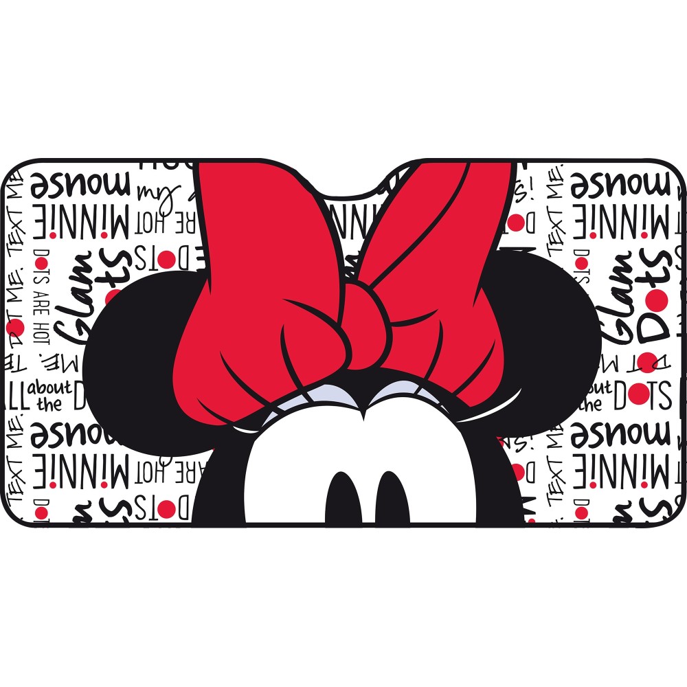 Αντιηλιακό Κουρτινάκι Παρμπρίζ Minnie (Αλουμινίου / 70cm x 130cm)