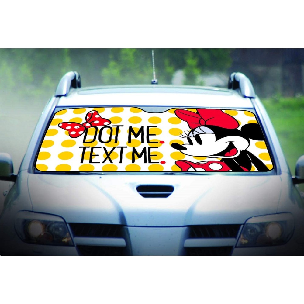 Αντιηλιακό Κουρτινάκι Παρμπρίζ Minnie (Αλουμινίου / 80cm x 130cm)