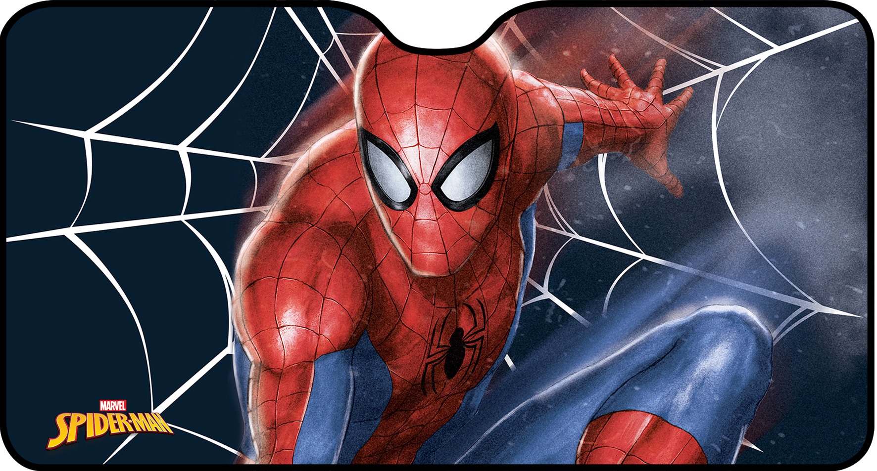 Αντιηλιακό Κουρτινάκι Παρμπρίζ Spiderman (Αλουμινίου/70cm x 130cm)