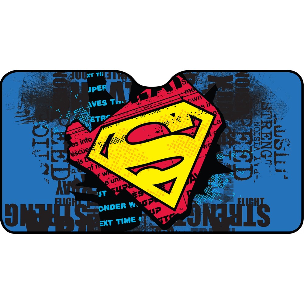 Αντιηλιακό Κουρτινάκι Παρμπρίζ Superman (Αλουμινίου / 70cm x 130cm)