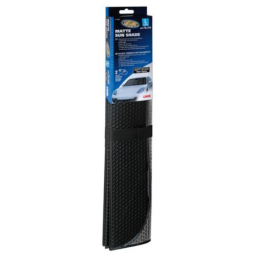 Εσωτερική Ηλιοπροστασία Παρμπρίζ LAMPA DELUXE SERIES (145cm x 72cm / Μαύρο Ματ)