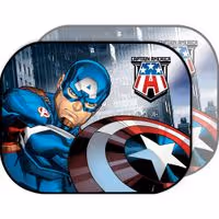 Κουρτινάκια Πλαϊνά Με Βεντούζα Captain America (44cm x 35cm)