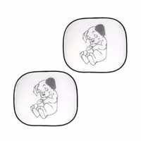 ΣΚΙΑΣΤΡΑ ΠΛΑΪΝΑ ΖΕΥΓΑΡΙ ΜΕ ΒΕΝΤΟΥΖΑ 2 ΤΕΜΑΧΙΑ - ONE BLACK EAR DOG