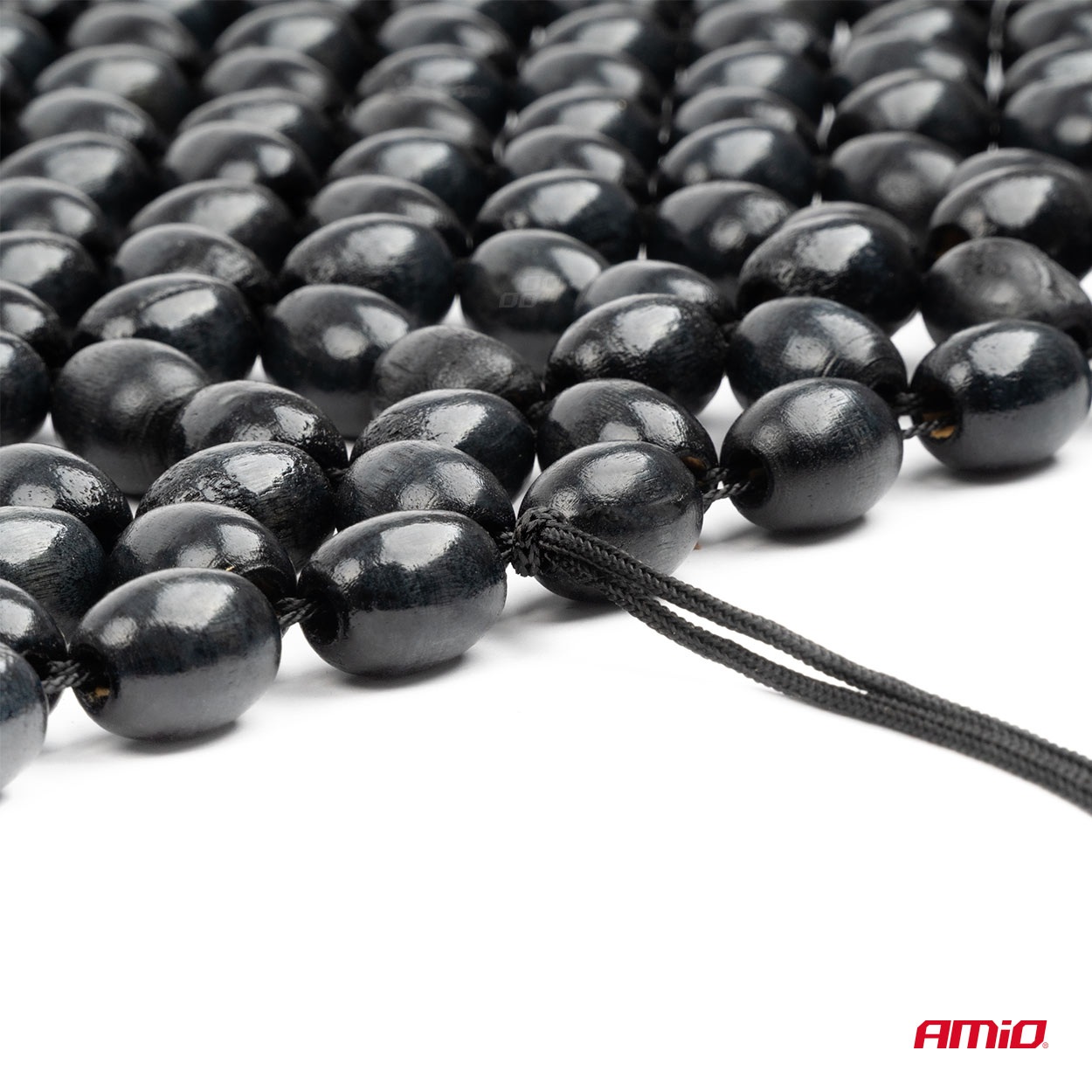 Amio – Κάλυμμα Καθίσματος Αντιιδρωτικό με Χάντρες 44×106cm Μαύρο – Universal CSM-18 - 1 Τεμ. (04431/AM)