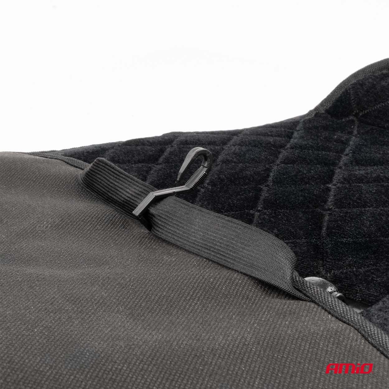 Amio - Κάλυμμα Καθίσματος Αντιιδρωτικό με Χάντρες & Στήριξη Μέσης 45×120cm Μαύρο – Universal CSM-16 - 1 Τεμ. (04429/AM)